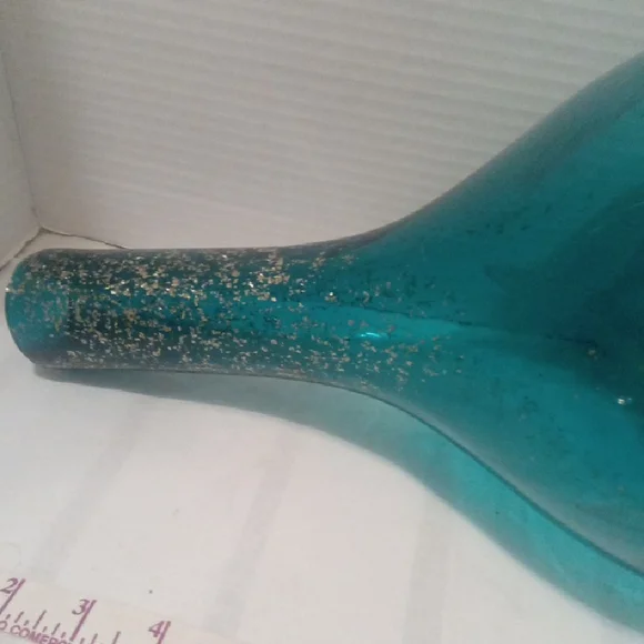 Teal Glass Vase